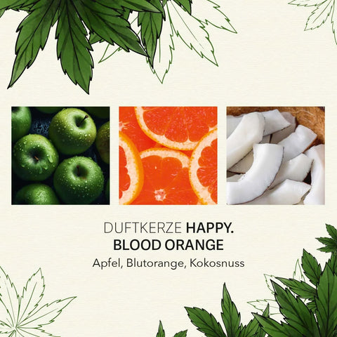 Candle Brothers - HAPPY - Blood Orange - C.B.D. - Duftkerze - 350g