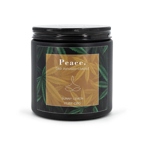 Candle Brothers - PEACE - Sunny Lemon - C.B.D. - Duftkerze - 350g