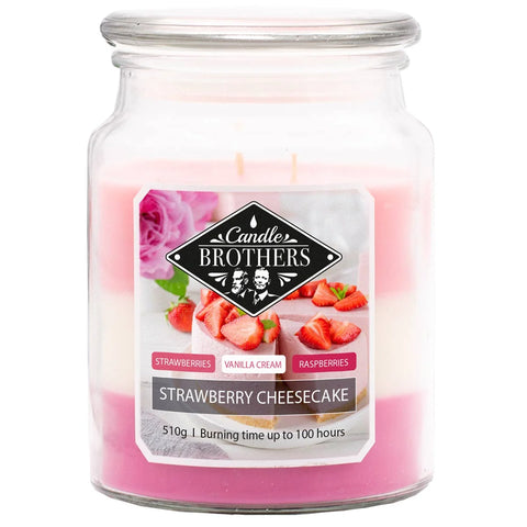 Candle Brothers - Strawberry Cheesecake - 3 Layer Duftkerze - 510g
