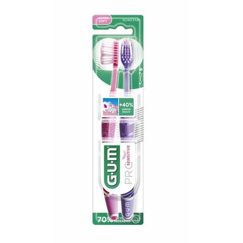 GUM - PRO SENSITIVE Zahnbürste - 2 Stück