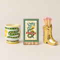 Paddywax Adopo Ritual-Trio Snake – 3-teiliges Geschenkset: Duftkerze, Matches & Cowboy Boot