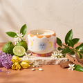 Paddywax Adopo Sun – Orange Blossom Keramik Duftkerze mit Duftzutaten: Bergamotte, Orangenblüte, Ylang-Ylang, Flieder, Petitgrain, grünes Laub und Palisander