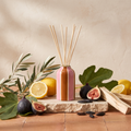 Paddywax Adopo Tiger – Cedar & Fig Keramik Diffuser mit Duftzutaten: Olivenblätter, Zitrone, schwarze Feige, Feigenblätter, Pappelholz und Tonkabohne