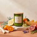 Paddywax Eco Green - Mandarin & Lavender - Duftkerze - 226g mit Duftzutaten: Zitrone, Eukalyptus, Mandarine, Lindenblüten, Melone, Blutorange, weiße Hölzer, frische Kräuter und Rosmarin