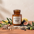 Paddywax Apothecary - Black Fig & Olive - Duftkerze - 226g mit Duftzutaten: Olivenblätter, Zitrone, schwarze Feige, Moschus, Zedernholz und Tonkabohne