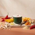 Paddywax Charmed - Chili - Keramik Duftkerze - 226g mit Duftzutaten: süße Orange, Zitronenschale, Mango, Chili, Ingwer, Aprikose, Vanille, helle Hölzer und Rohrzucker