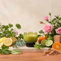 Paddywax Tulip - Verbena & Lemongrass - Duftkerze - 155g mit Duftzutaten: Zitrone, Eukalyptus, Mandarine, Bergamotte, wilde Verbene, Zitronengras, Geranienblatt, Rose, Moschus, Zeder und Sandelholz