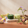 Paddywax Ripple - Geschenkset Green - 2x 128g mit Duftzutaten: Meersalz, Honigmelone, Zitrone, Veilchen, Freesie, Treibholz, Feige, Lorbeerblatt, Pomelo, grüner Tee und rosa Pfeffer