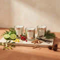 Paddywax Cypress & Fir - Mercury Geschenkset - 3x 56g mit Duftzutaten: Bergamotte, Zitronenschale, rote Waldbeeren, Mistel, Sandelholz, Vanille, Zypresse, Douglasie und Kiefer