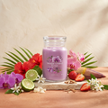 Yankee Candle Wild Orchid - Signature 2 Docht Duftkerze - 567g mit Duftzutaten: Mandarinenblüte, Bergamotte, Palmblatt, Orchidee, Hibiskus, Erdbeere, Jasmin, Bananenblüte, Moschus, Sandelholz und weißer Amber