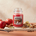 Yankee Candle Cinnamon Delight - Duftkerze - 538g mit Duftzutaten: Äpfel, Zimt, Kardamom, Ingwer, Muskatnuss, Sandelholz, Zedernholz, Vanille und Nelken