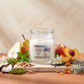 Yankee Candle Winter Walk - Signature 2 Docht Duftkerze - 368g mit Duftzutaten: Birne, Pfirsich, Minze, Jasmin, Kokos, Moos, Sandelholz, Vanille und Amber