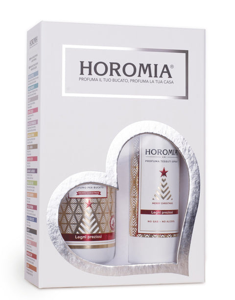 Horomia - Legni Preziosi - Geschenkset - Wäscheparfüm & Textilspray - 250ml