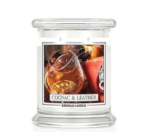 Kringle Candle - Cognac & Leather - Duftkerze - 411g