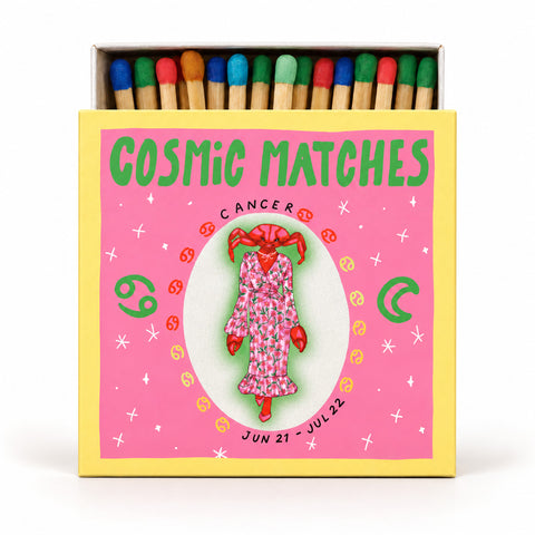 Let's Match & Co – Cosmic Matches Cancer (Krebs) – Dekorative Streichhölzer – 120 Stück
