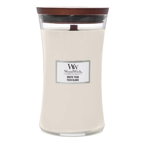 WoodWick - White Teak - Duftkerze