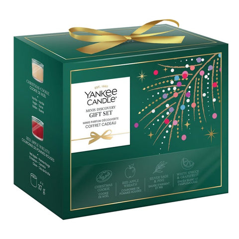 Yankee Candle - Geschenkset Minis Discovery Christmas 2026 - 4x Votivkerze im Glas 37g