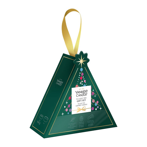 Yankee Candle – Tea Light Tree Geschenkset Christmas 2026 – 3x Duft-Teelicht mit Teelichthalter